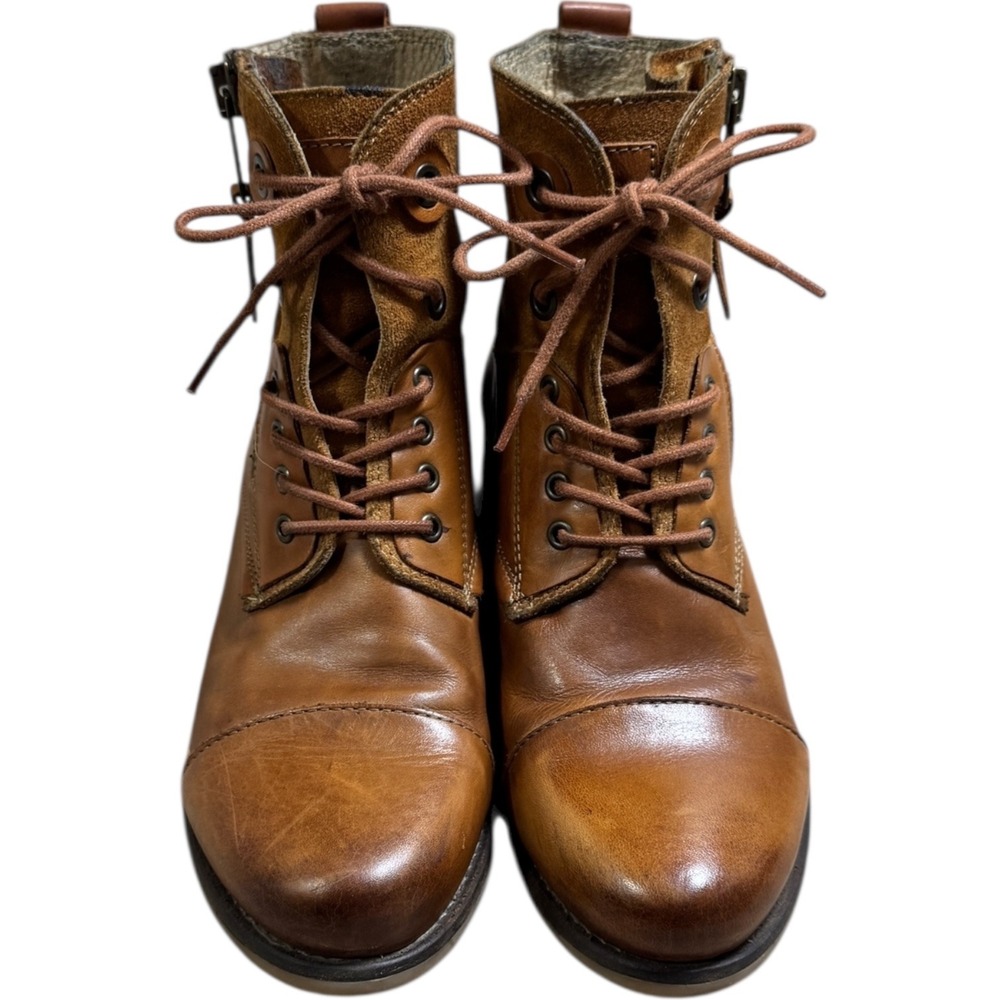 Tara M Leena Leather & Suede Lace Up Zip Ankle Boots Women's Size 39 Euro
8.5 US